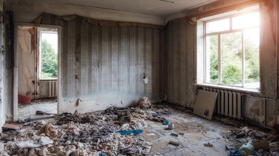 Un appartement ravagé