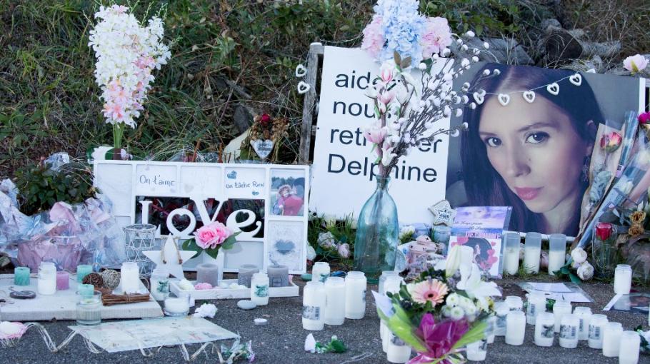 Photo prise lors de l'hommage à Delphine Jubillar, un an après sa disparition