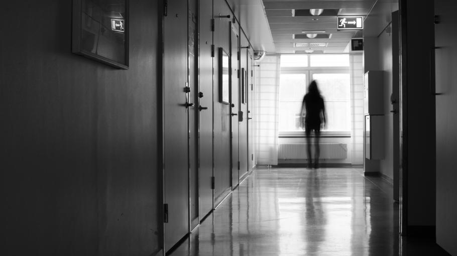 Un couloir d'hôpital