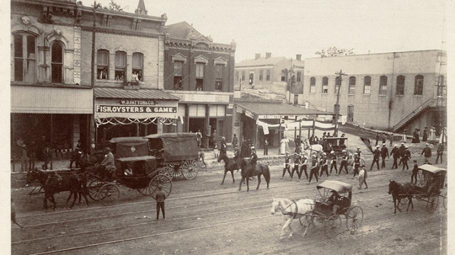 La ville d'Austin (Texas) en 1888