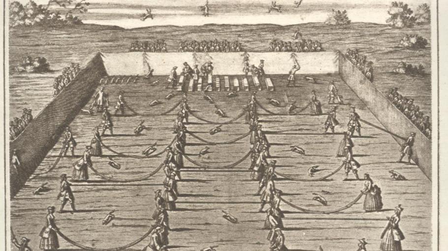 Un lancer de renard en 1719