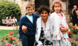 Patricia Oddo et ses enfants Sylvain et Lucie