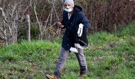 Cédric Jubillar lors d'une battue pour retrouver sa femme Delphine