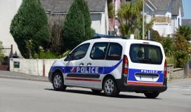 Un fourgon de police