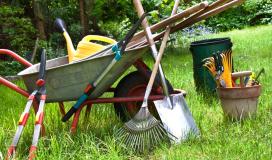 Des outils de jardinage